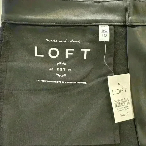LOFT ANN TAYLOR Faux Leather Pants - Picture 6 of 9